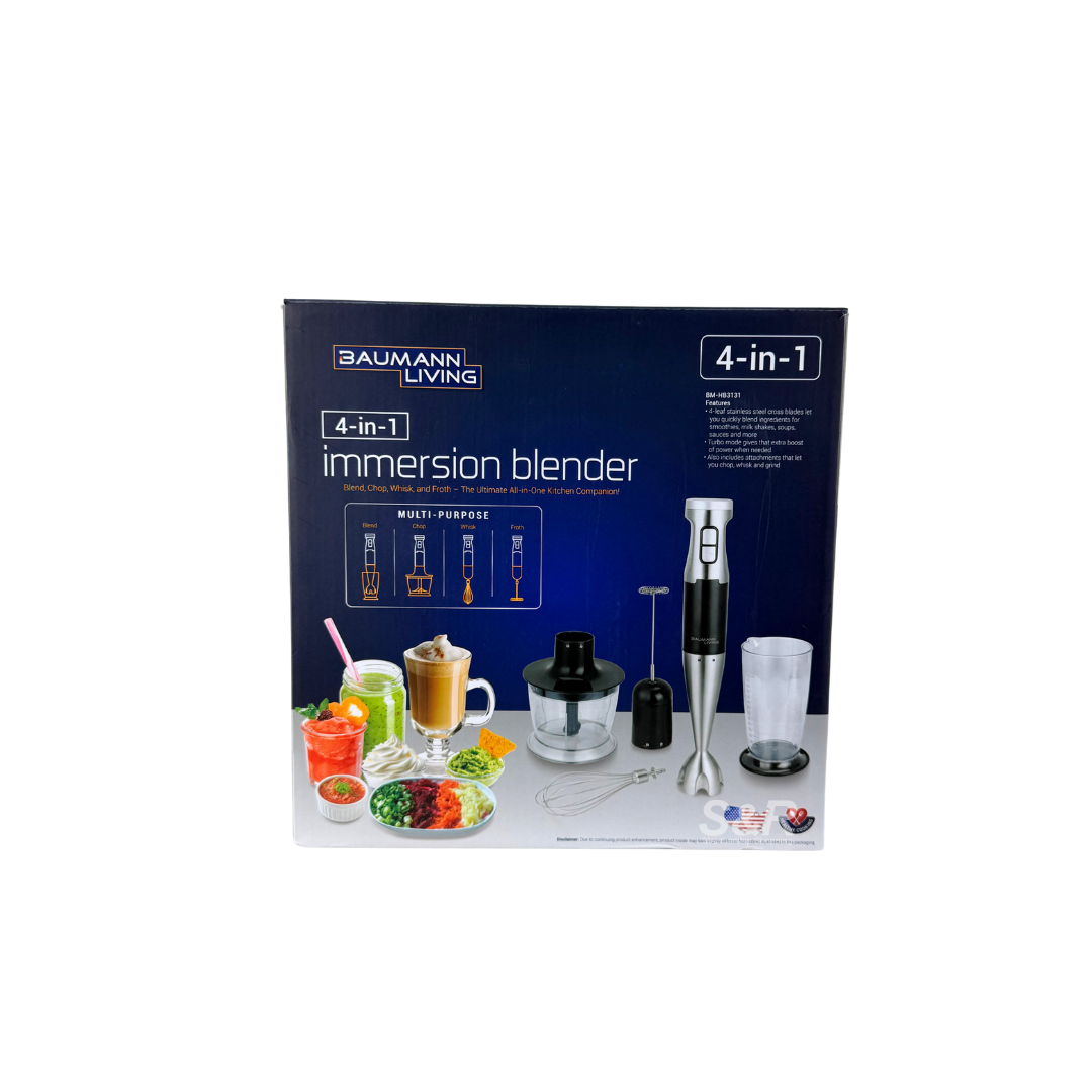 Baumann Living 4-in-1 Immersion Blender